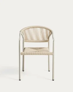 Kave Home Tuinstoel Livadia Stapelbaar Beige