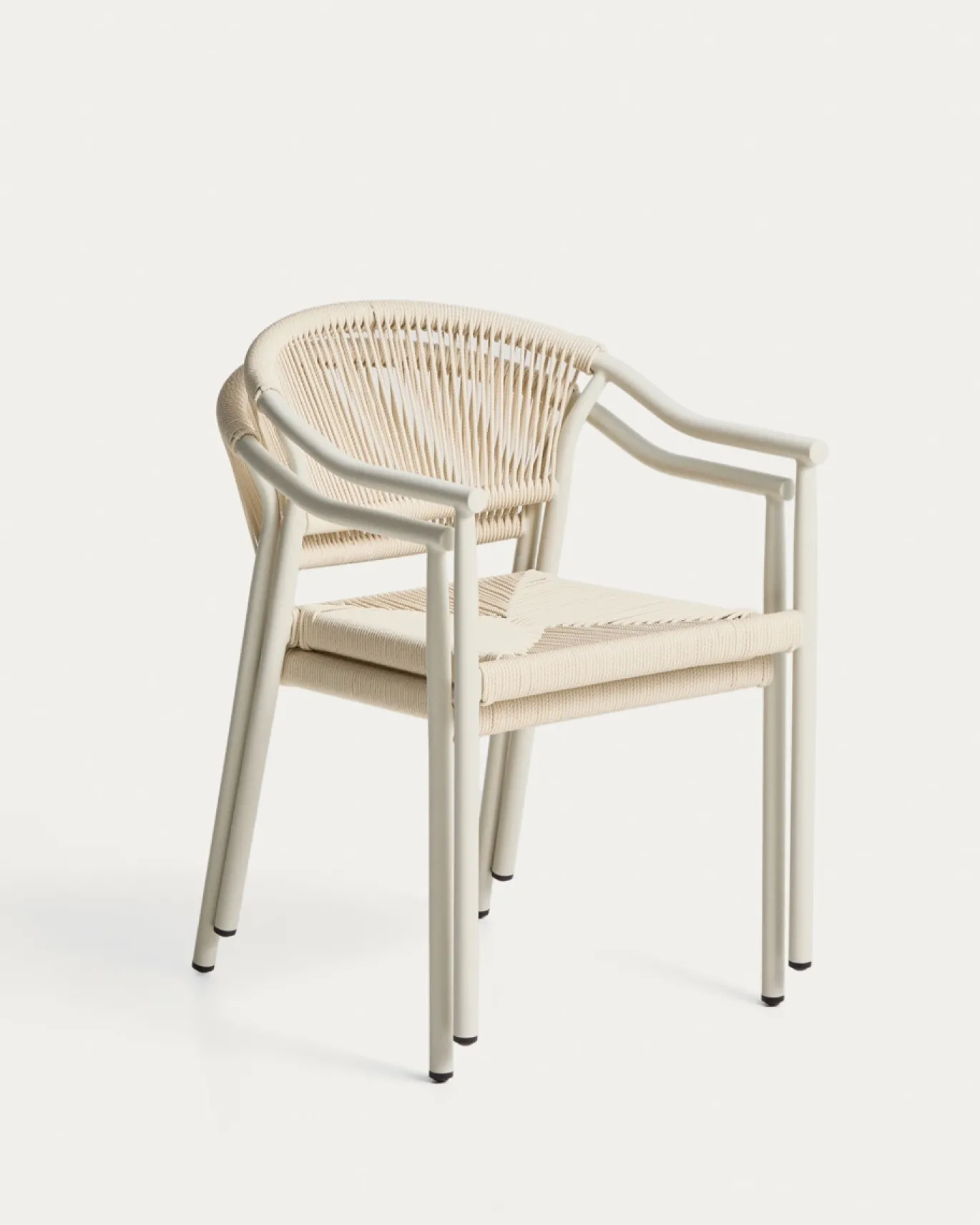 Kave Home Tuinstoel Livadia Stapelbaar Beige