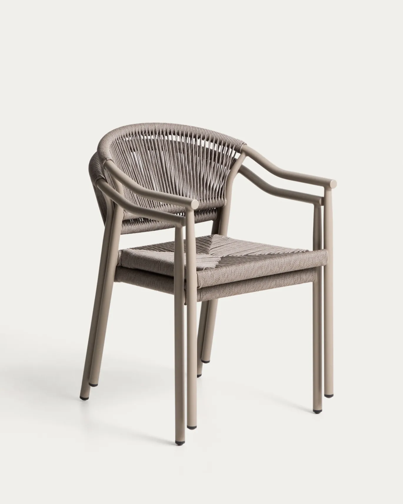 Kave Home Tuinstoel Livadia Stapelbaar Taupe