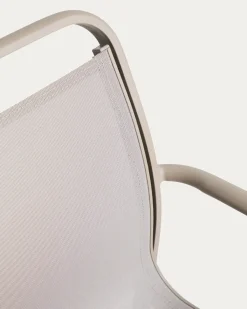 Kave Home Tuinstoel Luri Stapelbaar Aluminium Taupe