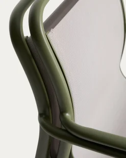 Kave Home Tuinstoel Luri Stapelbaar Aluminium Groen