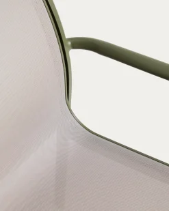 Kave Home Tuinstoel Luri Stapelbaar Aluminium Groen
