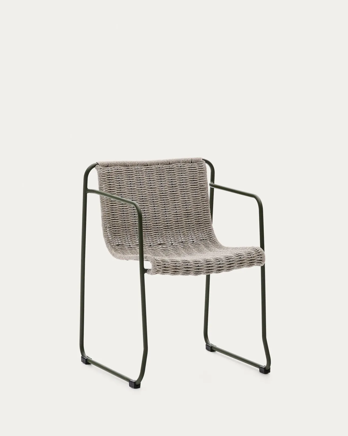 Kave Home Tuinstoel Maurina Grijs/Groen