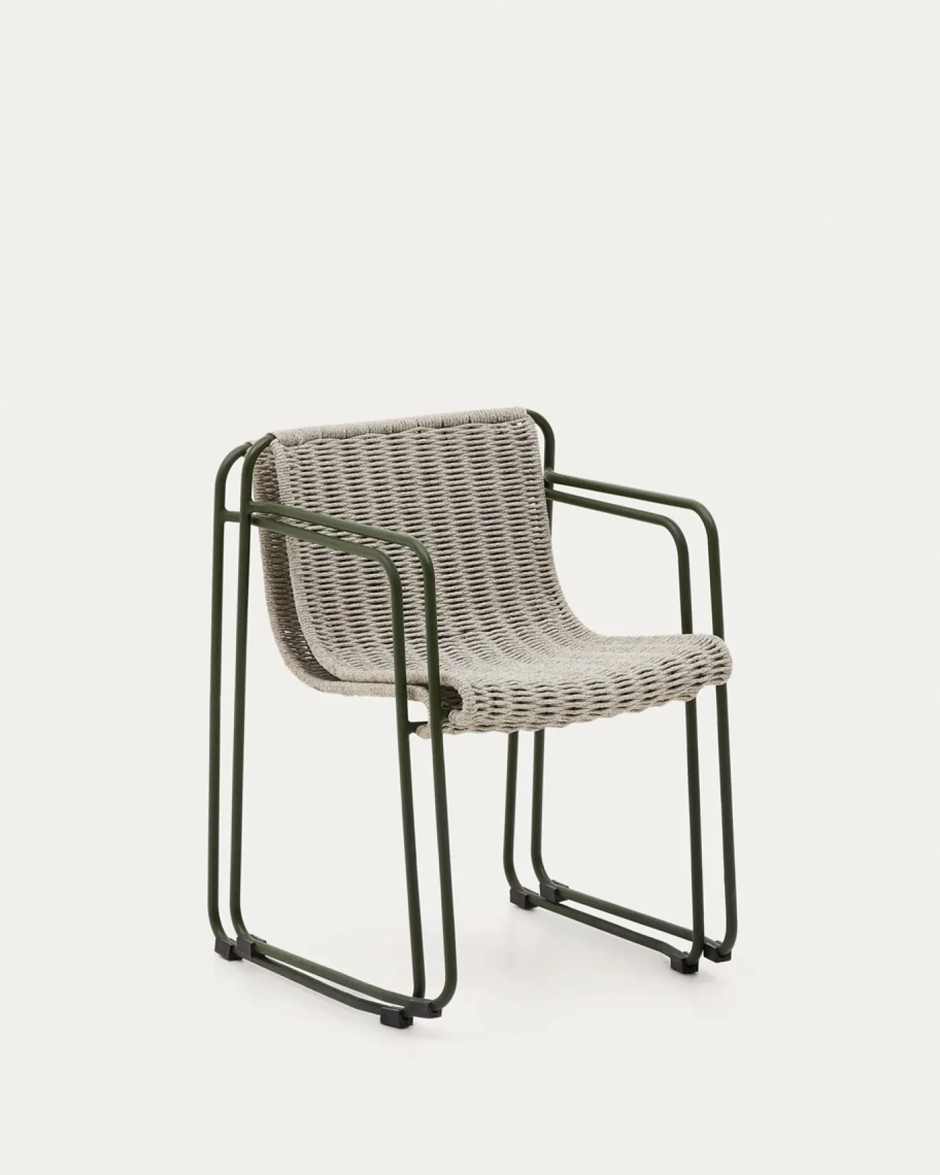 Kave Home Tuinstoel Maurina Grijs/Groen