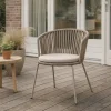 Kave Home Tuinstoel Saconca Touw Staal Beige
