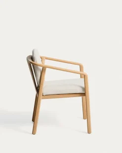 Kave Home Tuinstoel Sirte Stapelbaar Aluminium Naturel