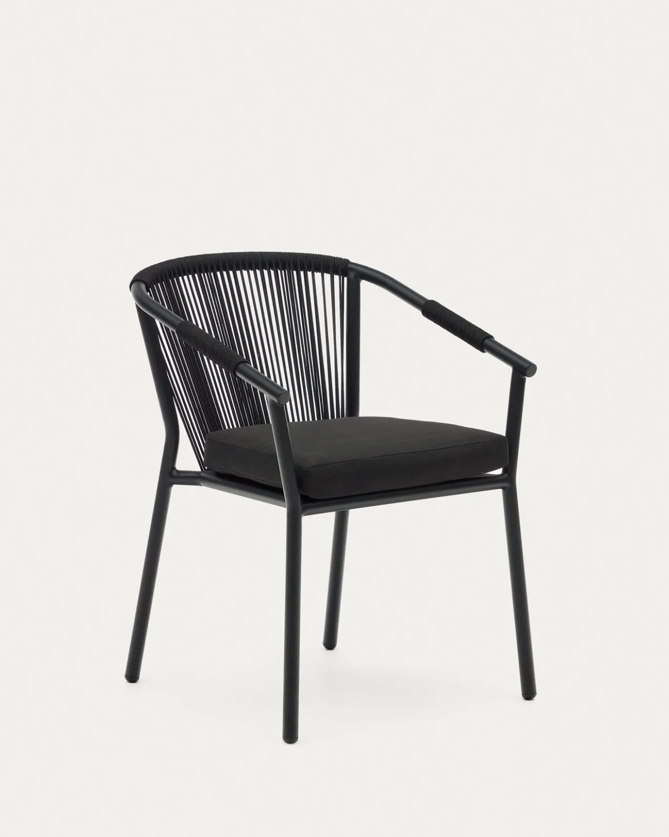 Kave Home Tuinstoel Xelida Zwart Touw