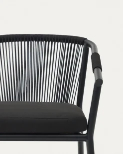 Kave Home Tuinstoel Xelida Zwart Touw