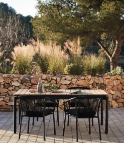 Kave Home Tuinstoel Xelida Zwart Touw