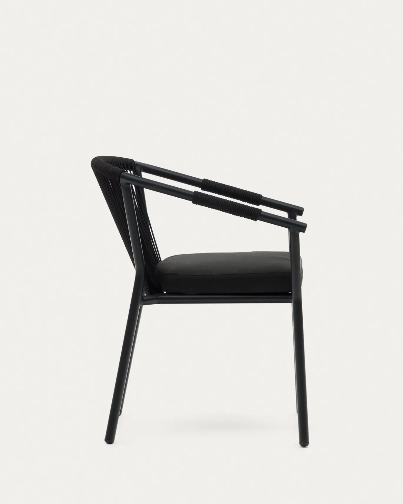Kave Home Tuinstoel Xelida Zwart Touw