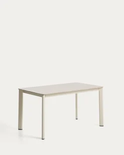 Kave Home Tuintafel Anafi Sintered Stone Beige 140cm
