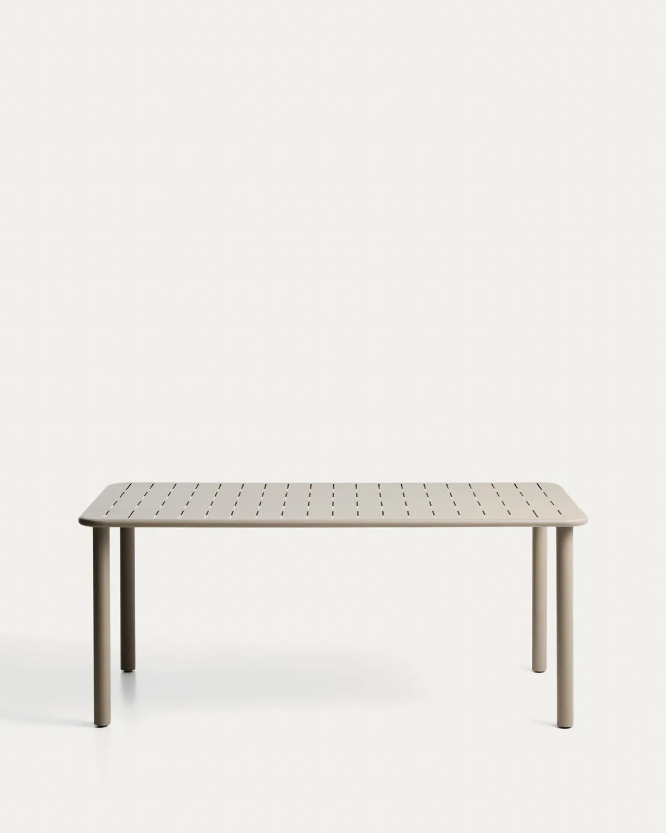 Kave Home Tuintafel Brai Staal Taupe 180cm