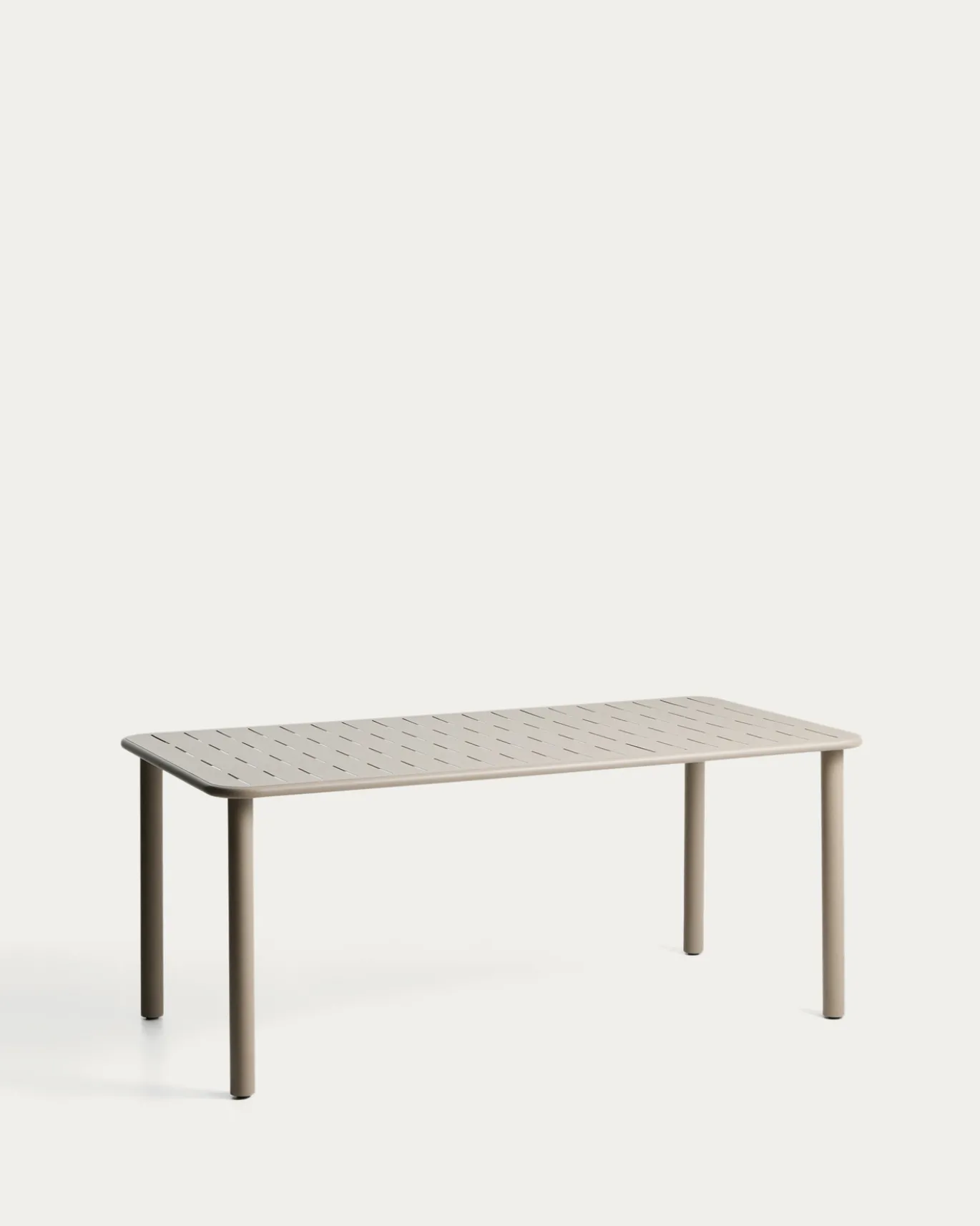 Kave Home Tuintafel Brai Staal Taupe 180cm