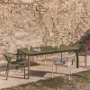 Kave Home Tuintafel Brela Uitschuifbaar Aluminium Groen 205-287cm