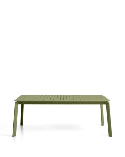 Kave Home Tuintafel Brela Uitschuifbaar Aluminium Groen 205-287cm