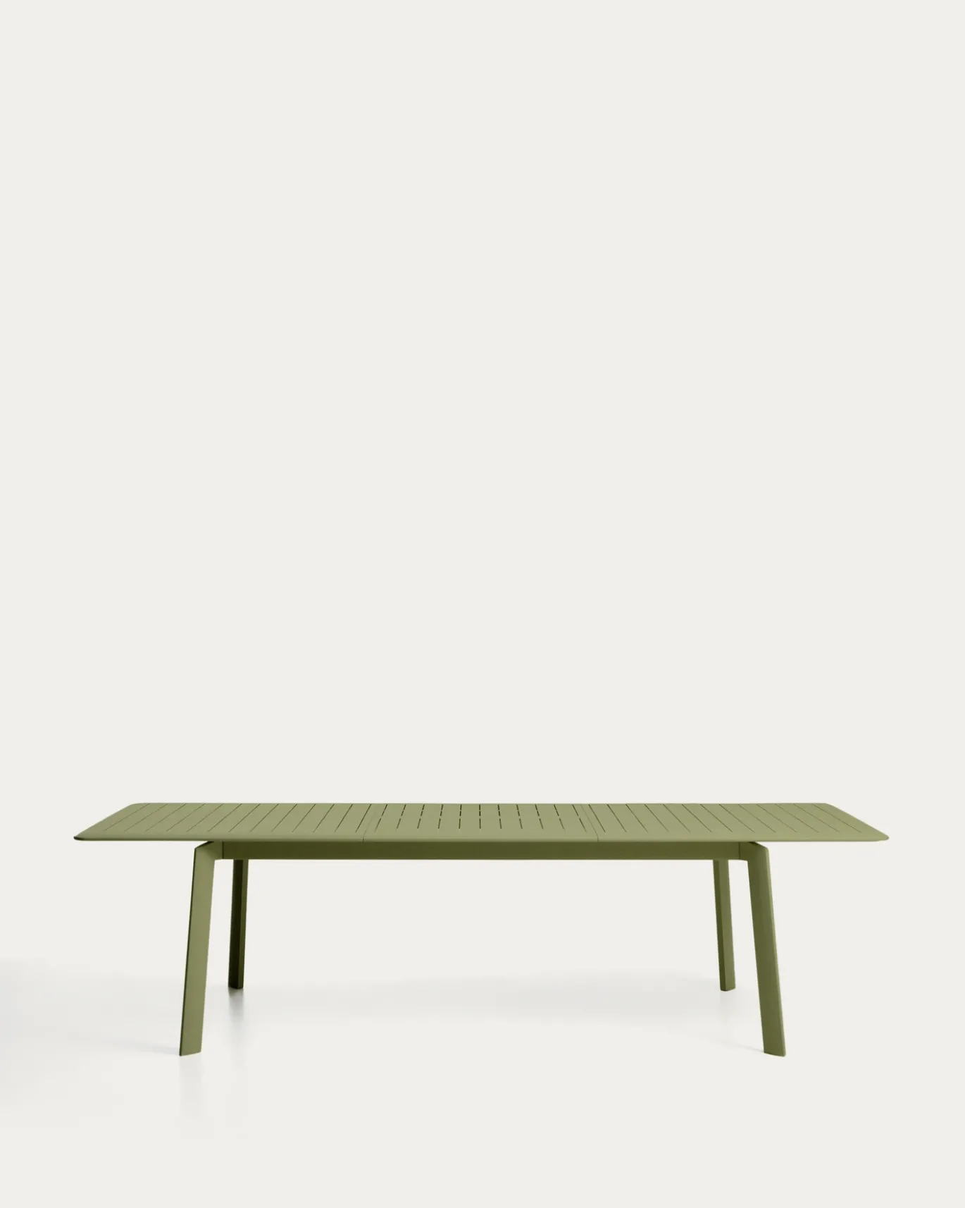 Kave Home Tuintafel Brela Uitschuifbaar Aluminium Groen 205-287cm