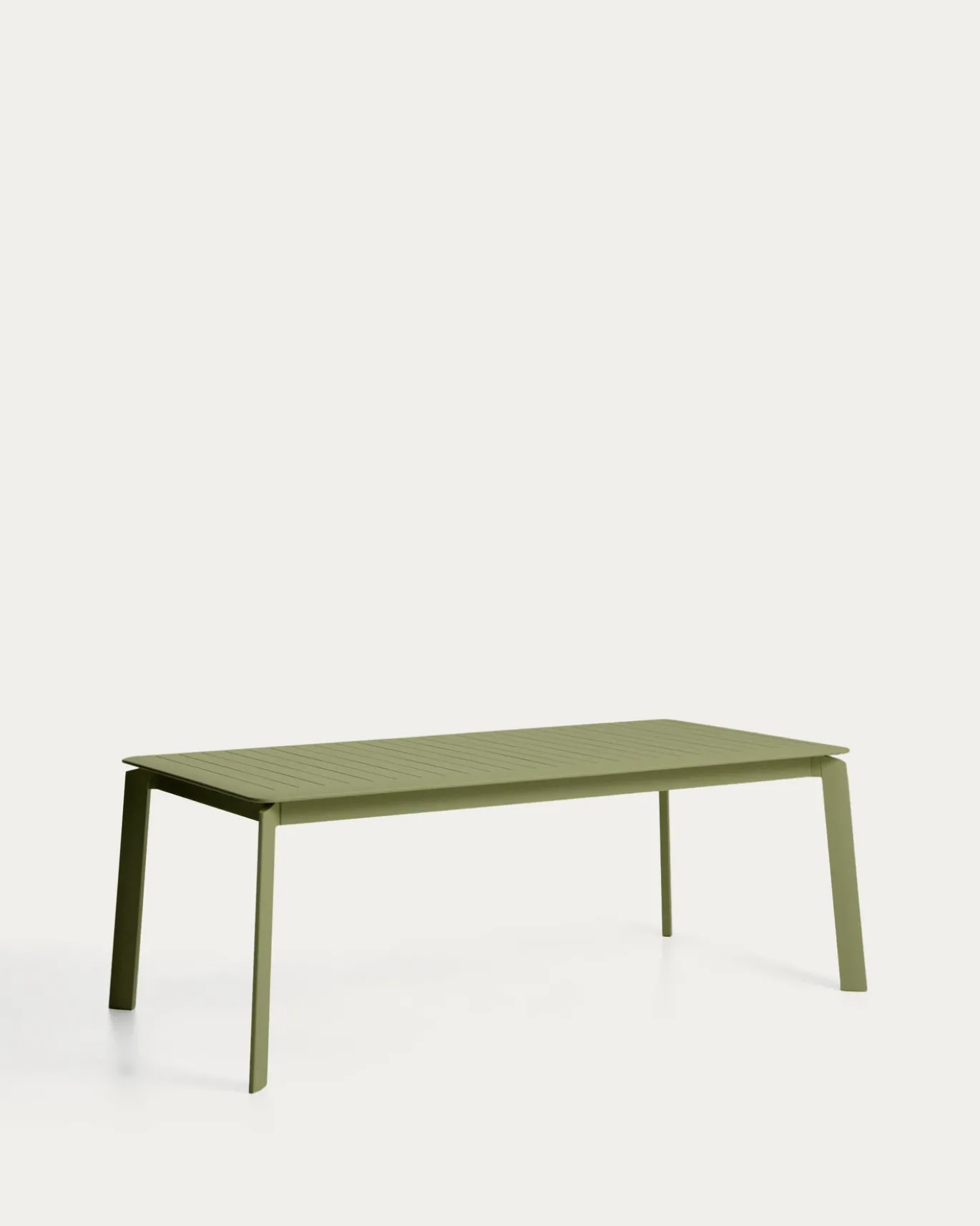 Kave Home Tuintafel Brela Uitschuifbaar Aluminium Groen 205-287cm