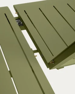 Kave Home Tuintafel Brela Uitschuifbaar Aluminium Groen 205-287cm