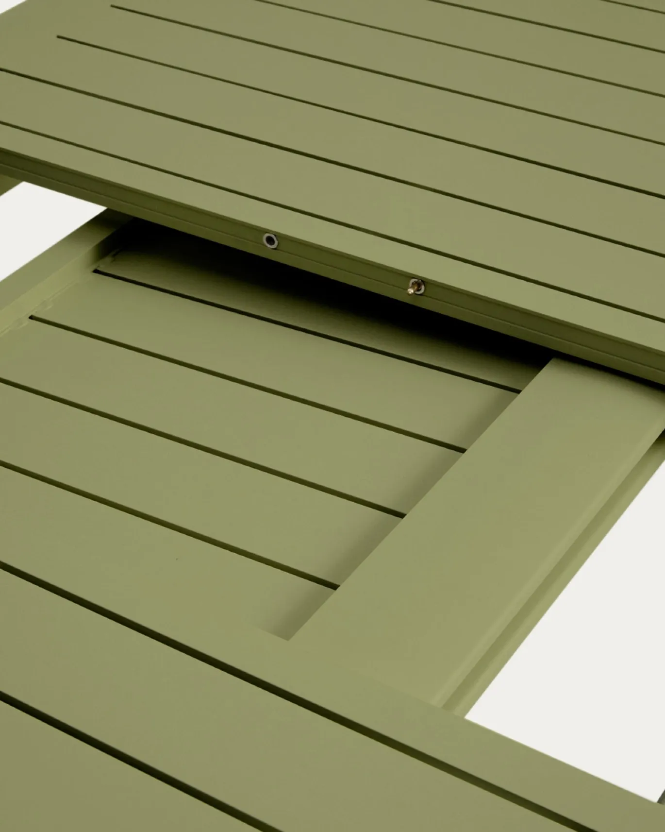 Kave Home Tuintafel Brela Uitschuifbaar Aluminium Groen 205-287cm
