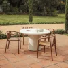 Kave Home Tuintafel Drasi Travertin ø122 cm