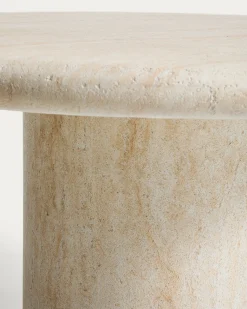Kave Home Tuintafel Drasi Travertin ø122 cm