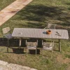Kave Home Tuintafel Izola Aluminium Taupe 220-280cm
