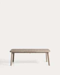 Kave Home Tuintafel Izola Aluminium Taupe 220-280cm