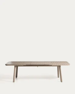 Kave Home Tuintafel Izola Aluminium Taupe 220-280cm