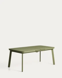 Kave Home Tuintafel Izola Aluminium Groen 185-235cm