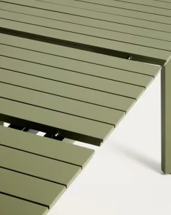 Kave Home Tuintafel Izola Aluminium Groen 185-235cm