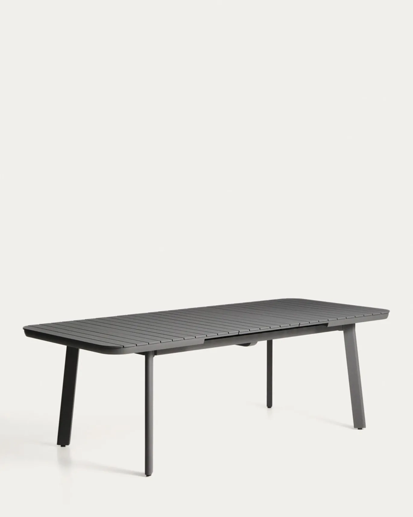 Kave Home Tuintafel Izola Aluminium Grafiet 185-235cm
