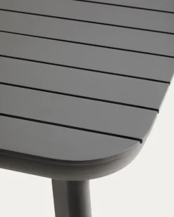 Kave Home Tuintafel Izola Aluminium Grafiet 185-235cm