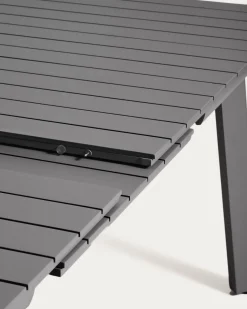 Kave Home Tuintafel Izola Aluminium Grafiet 220-280cm