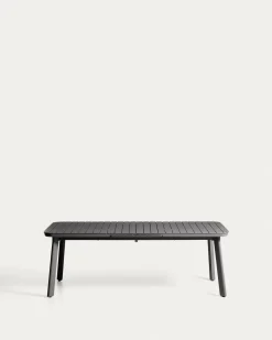 Kave Home Tuintafel Izola Aluminium Grafiet 220-280cm