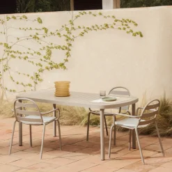 Kave Home Tuintafel Joncols Outdoor Aluminium Taupe 180cm