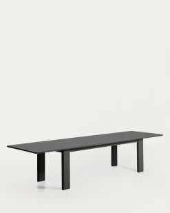Kave Home Tuintafel Livorno Uitschuifbaar Aluminium Grafiet 233-350cm