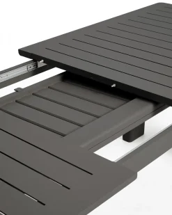 Kave Home Tuintafel Livorno Uitschuifbaar Aluminium Grafiet 233-350cm