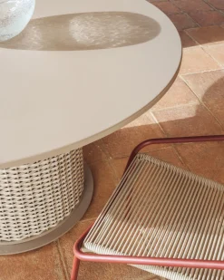 Kave Home Tuintafel Sedalis Taupe ø120cm