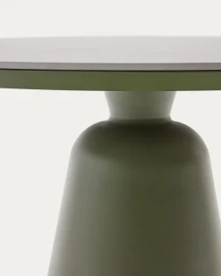 Kave Home Tuintafel Tudons Groen Aluminium Tafelblad Keramiek Ø120cm