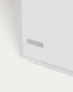 Kave Home Tv-meubel Abilen Eikenfineer 2 Deuren Wit Lak 200x44cm