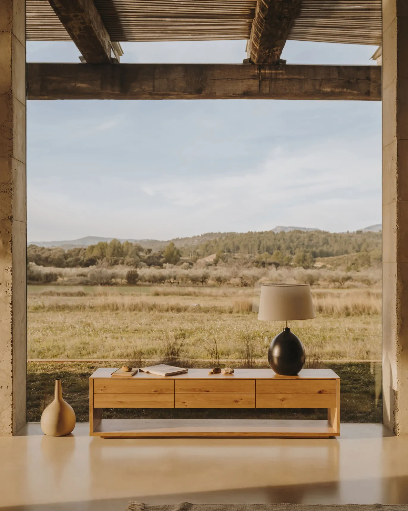 Kave Home Tv-meubel Alguema 3 Laden Eikenfineer 200x51cm