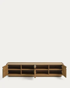 Kave Home TV-Meubel Arelida Eiken Lichtbruin 200cm