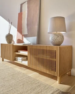 Kave Home Tv-meubel Beyla 2 Deuren Eikenfineer 180cm