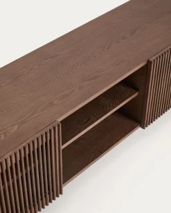 Kave Home Tv-meubel Beyla Essenfineer Walnoot 180x49,5cm