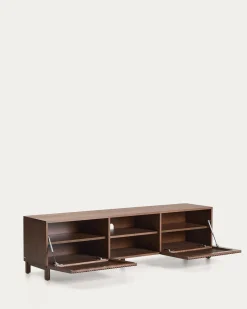Kave Home Tv-meubel Beyla Essenfineer Walnoot 180x49,5cm