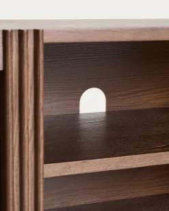 Kave Home Tv-meubel Beyla Essenfineer Walnoot 180x49,5cm