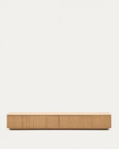 Kave Home Tv-meubel Helvine 4 Laden Eikenfineer 200x40cm
