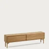 Kave Home Tv-meubel Lenon Massief Hout Eikenfineer 200x57cm