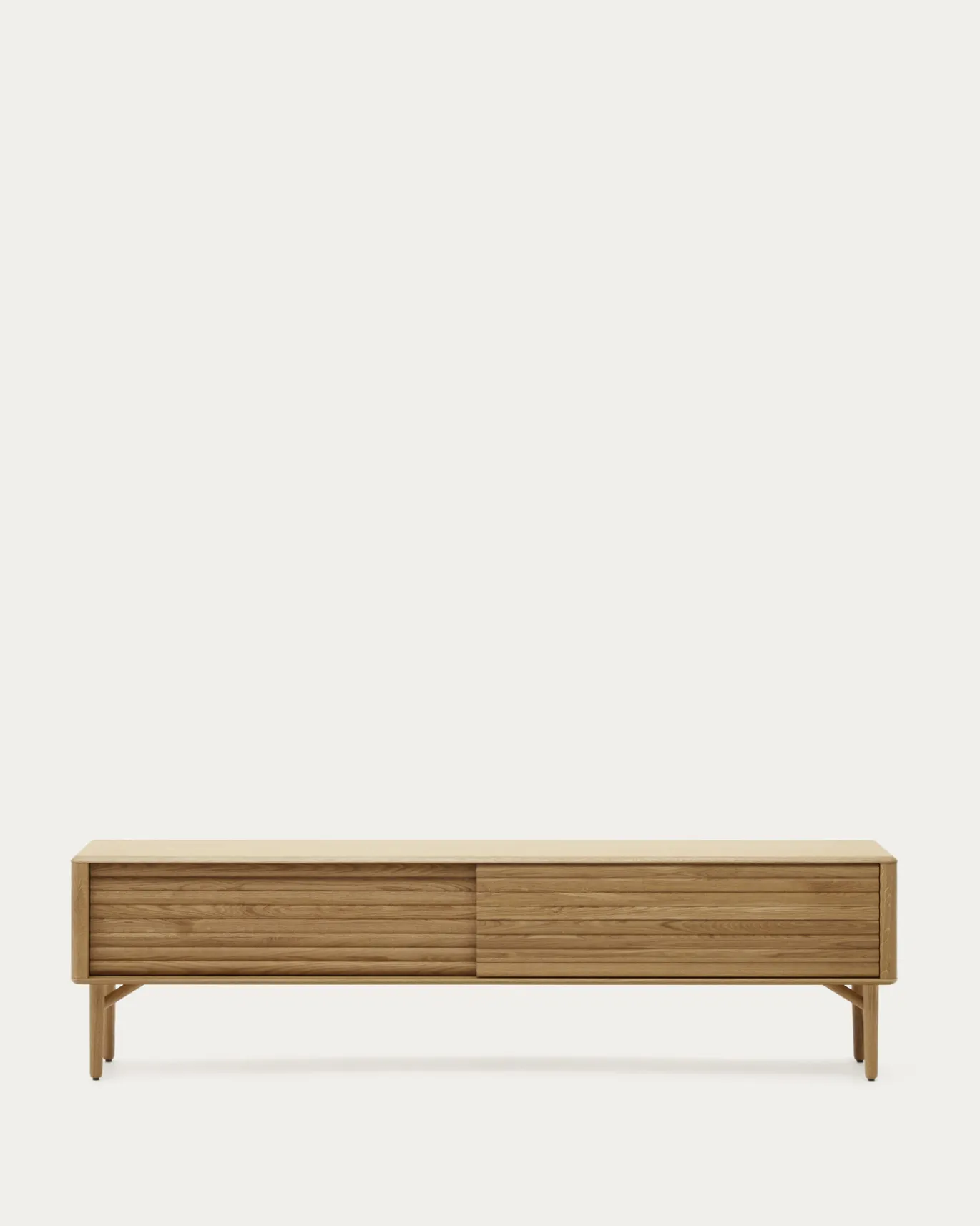 Kave Home Tv-meubel Lenon Massief Hout Eikenfineer 200x57cm
