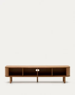 Kave Home Tv-meubel Mailen 2 Deuren Essenfineer Naturel 200x50cm